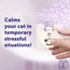 Feliway help
Cat calming device being held by a hand with promotional text on a light purple background